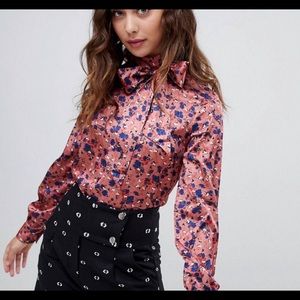 Lost Ink Printed Blouse Size 6